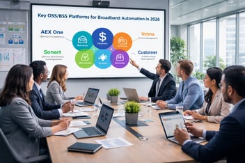 group of professionals choosing the best oss/bss platform