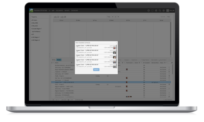 assign next available field technician