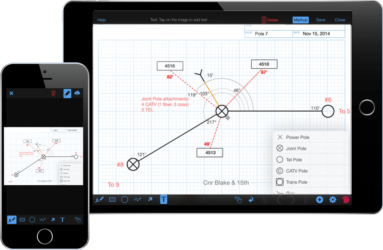 field data capture site sketches