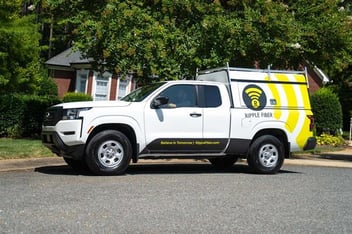 Ripple Fiber Branded install truck