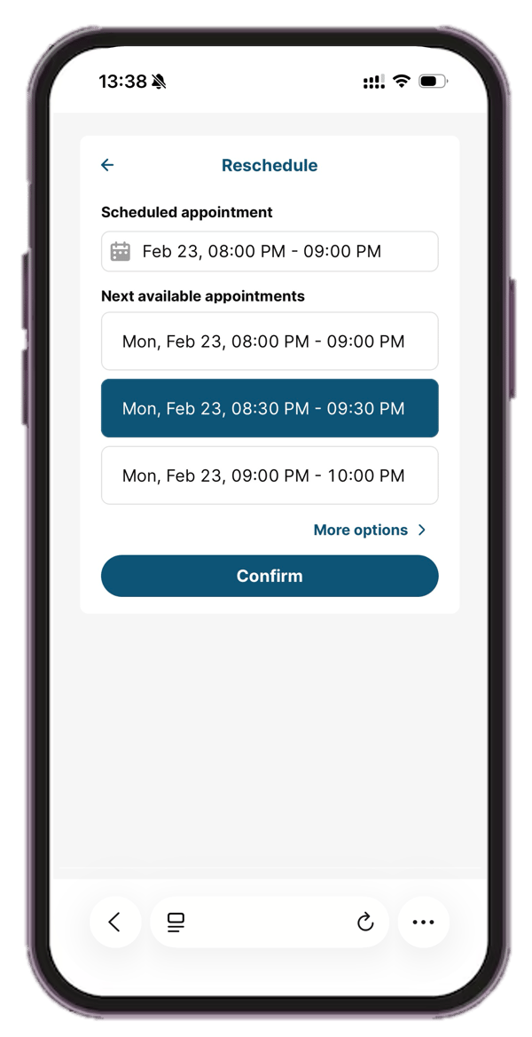 Customer Self-Scheduling