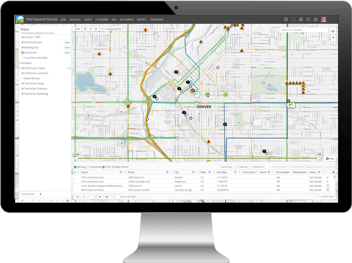 geo spatial map of assets